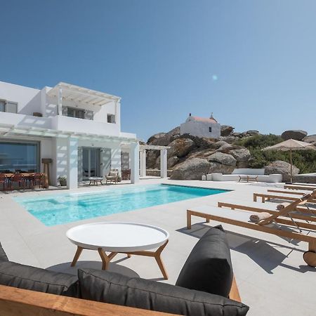 Villa Petra Mare Above Mykonos Town Private Pool Exterior foto