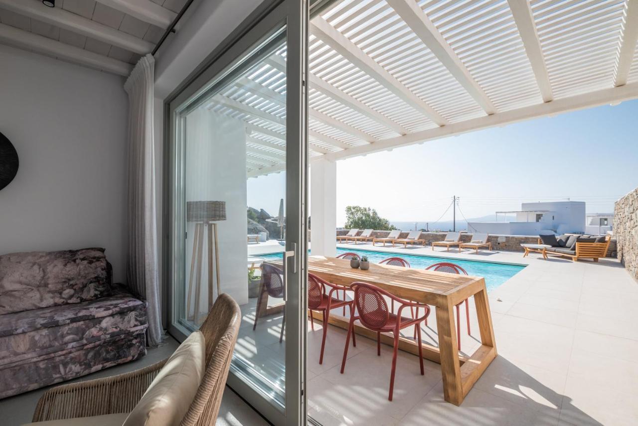 Villa Petra Mare Above Mykonos Town Private Pool Exterior foto